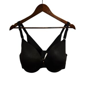 Cacique Lightly Lined Full Coverage Bra 38DD Black
